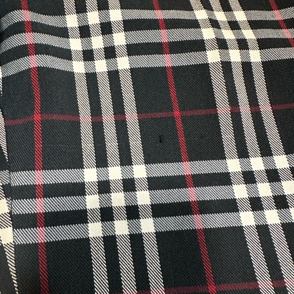 Navy Blue Vintage Burberry Plaid Pants - Picture 7 of 7
